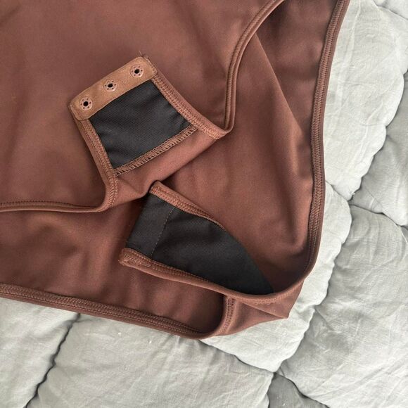 Puma Brown And Gold High Neck Bodysuit Medium - Picture 4 of 6